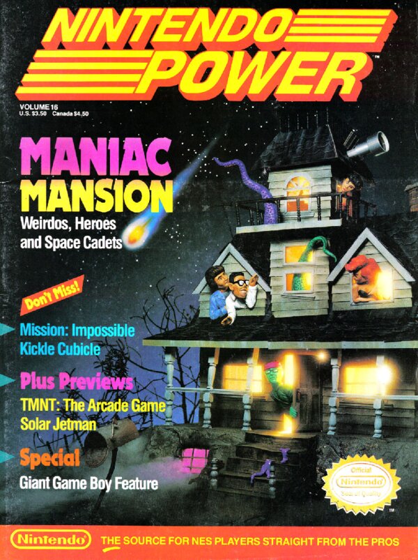 Nintendo Power Issue 016 (September October 1990) cover
